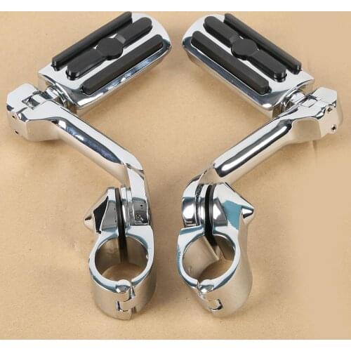 Motorcycle 1.25" 32mm Highway Foot Pegs Long Mounts Crash Engine Guard Bar For Harley