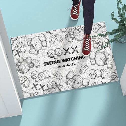 Cartoon Street Wire Coil Mats Home Entrance Door Mats Kitchen Bathroom Rug Home Decorative Carpet