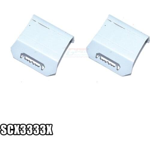 Stainless steel front and rear gear box bottom guard plate for Axial AXI03007 SCX10 III