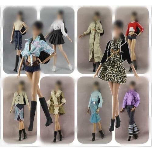 30cm Doll Dress Fashion Clothes handmade outfit For Barbie Doll Accessories Baby Toys Best Girl' Gift