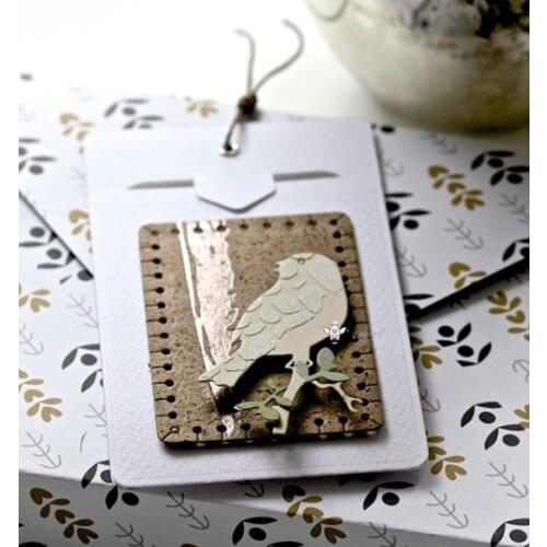 Mmao Crafts Metal Steel Cutting Dies New Bird branch decoration Stencil For DIY Scrapbooking Paper/photo Cards Embossing Dies