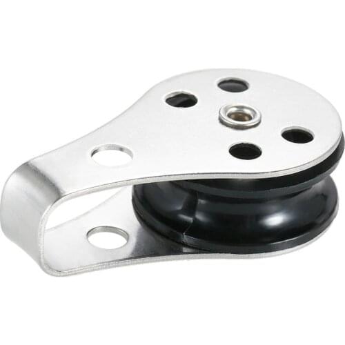 316 Stainless Steel Pulley Suit 2mm to 8mm Rope Blocks Rope Runner Kayak Boat Accessories Marine Canoe Anchor Trolley Kit Hot