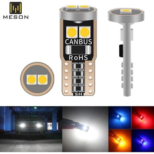 T10 LED W5W BA9S Car canbus Interior light 194 501 6SMD 3030 LED Instrument Lights bulb Wedge Plate Dome light no error 12V