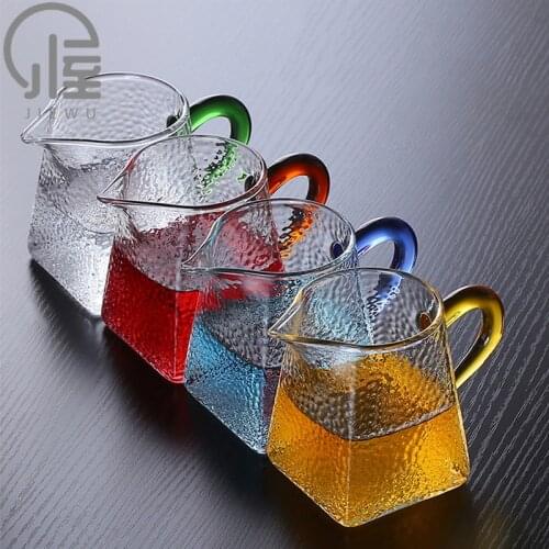 JIEWU Handmade Hammered Glass Cup High Temperature Resistant Glass Tea Cup 2021 New Hot Popular Office Home Kitchen Accessories