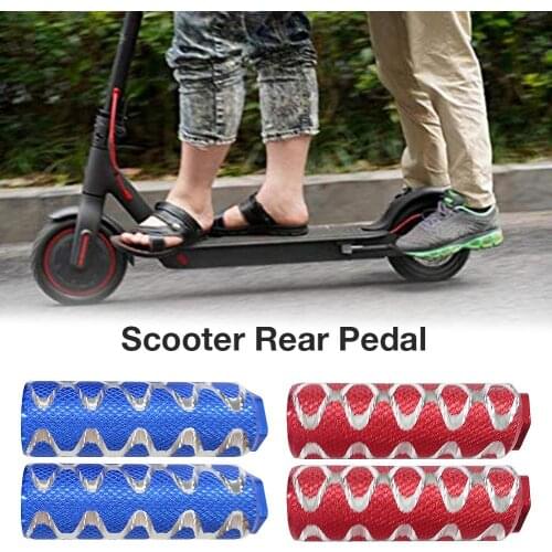 1 Pair Scooter Pedals Back Pedal Anti-slip Back Pedal Rear Feet Rest Pad Bike Accessories For XIAOMI MIJIA M365 Electric Scooter