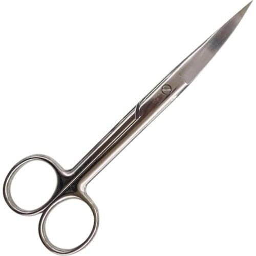 14 X 5cm 1pcs Makeup Tools Professional Stainless Steel Surgical Bend Tip Household Scissors Beauty Tools Dl