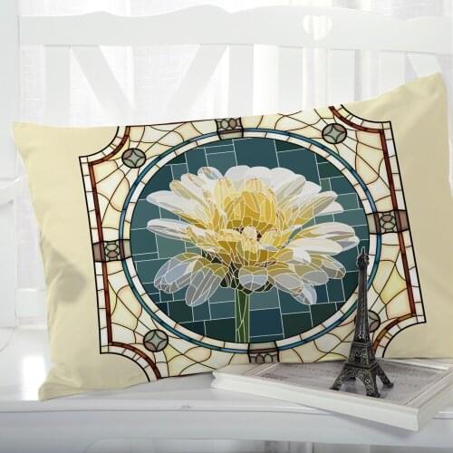 1pc Pillow cover Pillow case Luxury Bedding Pillowcase Pillowcovers decorative 50x70 Customizable size 3D Print Flowers window