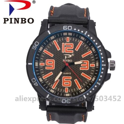 100pcs/lot Hot Sales Mens Watch Four Big Number Wristwatch Mens Silicone Belt Sport Business Student Wholesale Clock