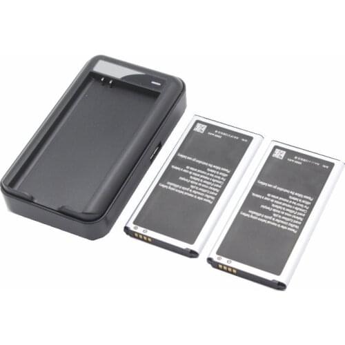 2x 2800mAh 3.8V EB-BG390BBE Battery + Dock Charger For Samsung Galaxy Xcover 4 G390 G390F SM-G390F SM-G390W SM-G390Y Batteries