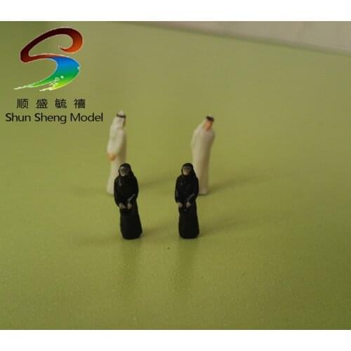 50pcs Model Trains 1:87 Figures scale HO Model Arab Fiugre