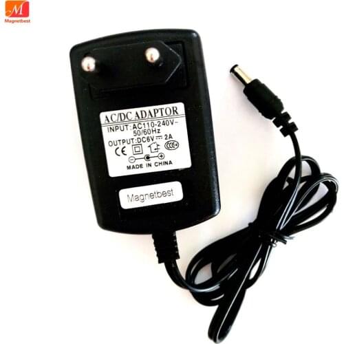 6V2A High quality AC 100V-240V Converter IC power Adapter DC 6V 2A 2000mA 12W Power Supply EU Plug DC 5.5*2.5mm/2.1mm