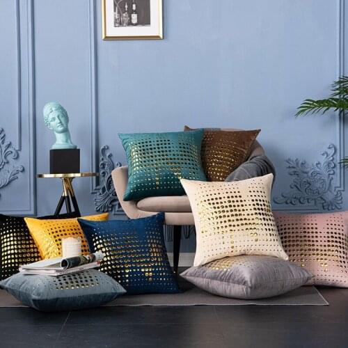 1Pcs Velvet Fabric Sequins Cushion Cover Home Decoration Pillowcover Throw Cushion Cover Sofa Office Bed Pillowcase 40788
