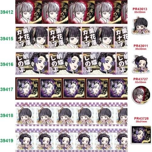 Free shipping characters japanese cartoon printed grosgrain ribbon 39412