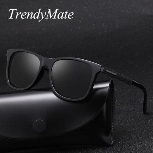 BRAND DESIGN Classic Polarized Sunglasses Men Women Driving Square Frame Sun Glasses Male Goggle UV400 Gafas De Sol 5381