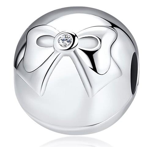 Beads fit for Pandora Bracelets Dainty Bow charms 100% 925 Sterling Silver Jewelry Free Shipping