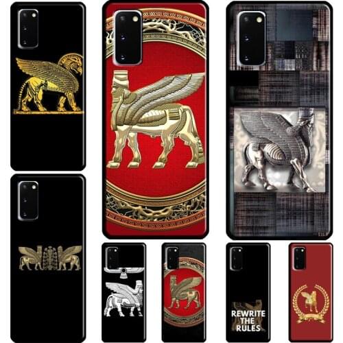 Lamassu Winged Lion Assyrian Mesopotamian For Samsung Galaxy Note 20 Ultra Note 10 Plus S20 FE S21 Ultra S8 S9 S10 Plus Case