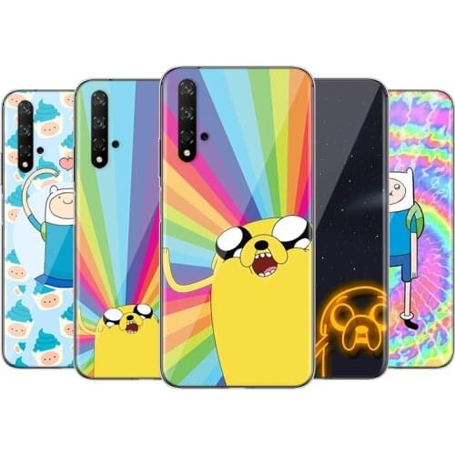 Adventure Time Finn Jake Silicone Cover For Huawei Honor 9X 9N 9 Lite 8S 8C 8X Play 8A 8 V9 3E 7A 7C Pro Phone Case