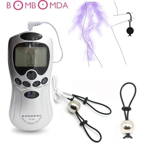Electro Shock Set Stimulation Penis Vibration Ring Electro Sex Medical Themed Toys Electric Shock Sex Products Sex Toys For Men