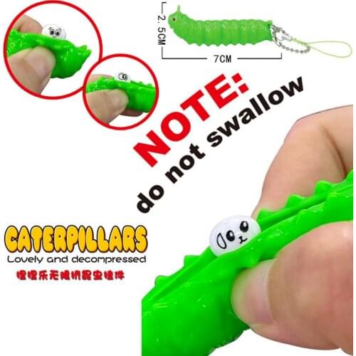 Stress Relief Toys Cute Kawaii Peanut Toy Cute Keychain Squeeze Bean Fun Pea Soybean Sensory Toy