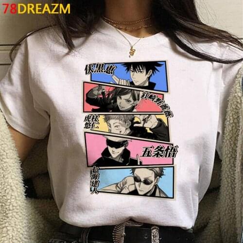 Jujutsu Kaisen t-shirt top tees men plus size couple clothes vintage white t shirt t shirt graphic tees women