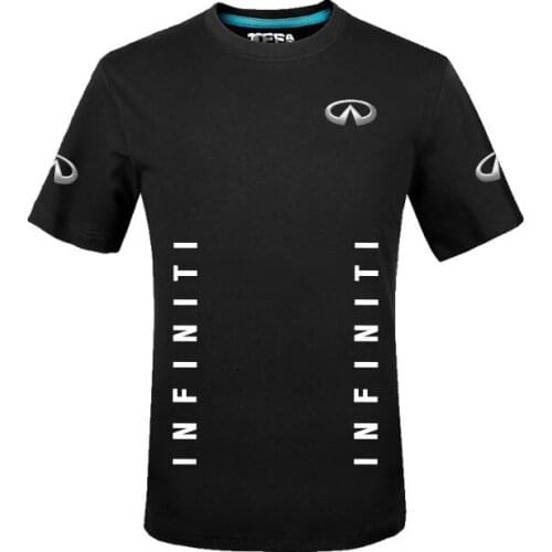 Summer Male female short Sleeve Nissan Infiniti T-shirt solid colour T Shirt Tops Tees