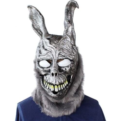 Angry Rabbit mask Latex Cosplay Costume Party Halloween Overhead Cosplay Maks Frank Mask