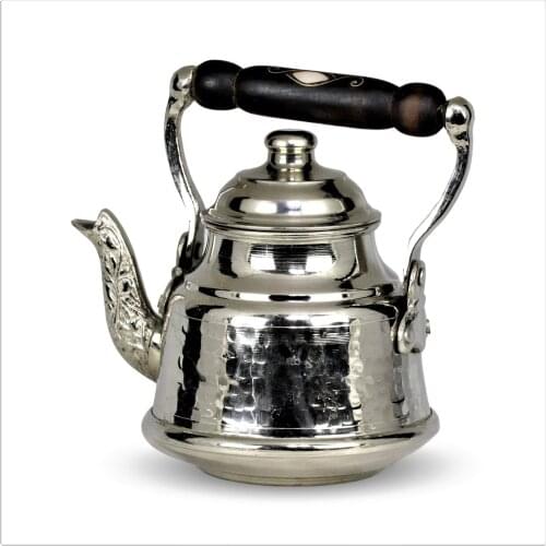 Morya Copper Turkish Tea Pots Set 1teapot Warmer Coffee Teaware Kettle Infuser Vintage Kitchen Decor Handmade 650 ml