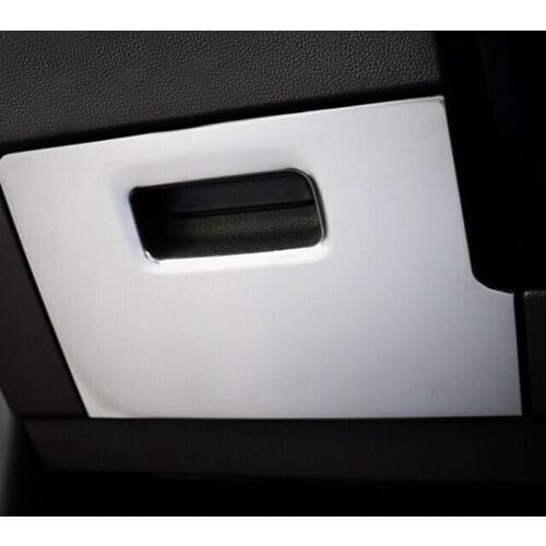 Stainless Steel For Teramont Atlas 2017 2018 Car Accessories Front Storage Box Decoration Cover Trim Car Sticker Styling