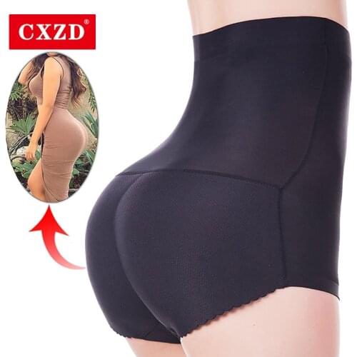 CXZD New Women Fake Ass Butt Lift Briefs Seamless Underwear High Waist Tummy Control Shaper Hip Up Padded Push Up Panties
