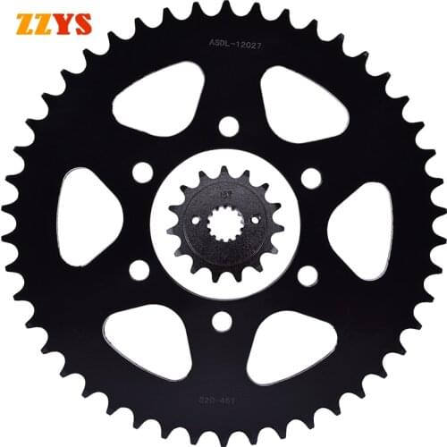 520 15T 46T Motorcycle Front Rear Sprocket Gear Wheel For Kawasaki ZX-6R ZX6R ZX636 ZX-6RR ZX6RR ZX 6R 6RR ZX600 Ninja 600 05-06