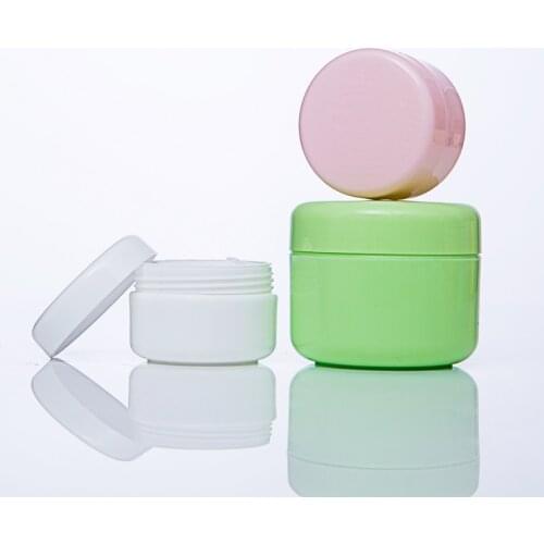 5Pcs 10g/20g/50/100g Refillable Bottles Plastic Empty Makeup Jar Pot Travel Face Cream/Lotion/Cosmetic Container 5 Colors