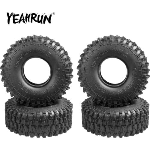 YEAHRUN 1:10 RC Crawler 120mm OD Tire Tyre w/ Foam for 1.9 inch Axial SCX10 D90 TRX-4 Wheels Rims