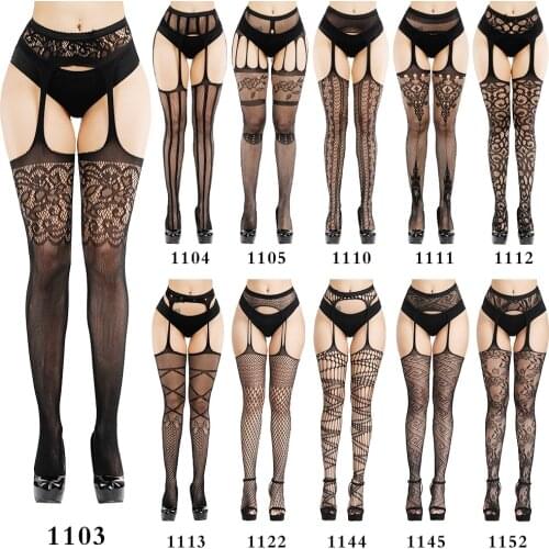 Sexy Lingerie One Size Pantyhose Mesh Net Single Open Pantyhose Three-hole Mesh Babydoll Sexy Mesh Socks Sex Stockings for Woman