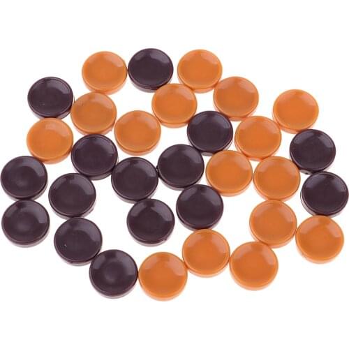 32Pcs Draughts&Checkers&Backgammon Chess Pieces Chessman 16mm/0.63inch Gift