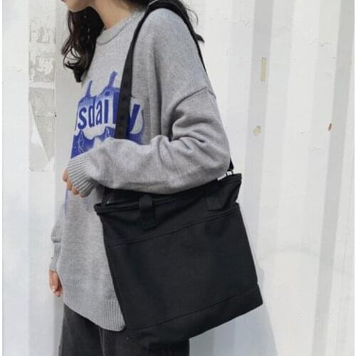 New Women Quality Canvas Handbag Shoulder Bag Reusable Shopper Tote Ladies Eco Cloth Bags For Female