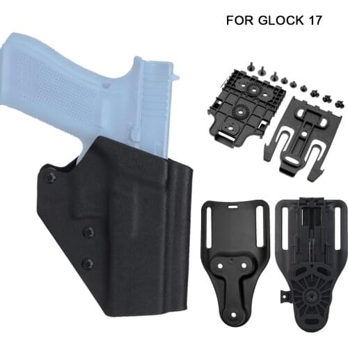 Tactical Gun Holster KYDEX Holster for Glock 17 Pistols Airsoft Right Hand Holster Belt Platform Gun Case Hunting Accessories