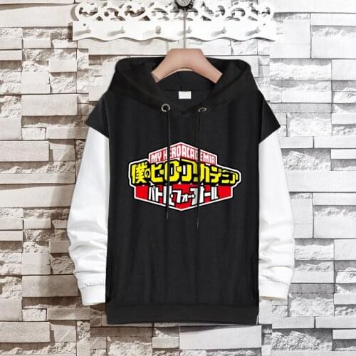 My Hero Academy Cartoon Hooded Sweatshirt Boku no Hero Academia Todoroki Shoto Hoodies Pullover Cosplay Costume