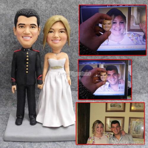 Custom cake topper for wedding cake topper birthday party decorations bride and groom personalize costume and face from photos