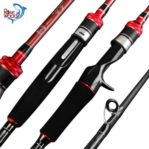 RoseWood 5-15g M Power Fishing Rod Casting Spinning Rod Carbon Fiber 2 sections Bait Casting Rods pike bass Fishing Poles Pesca