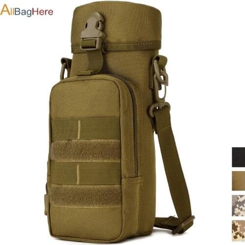 Outdoor Tactical Kettle Bag Molle Pouches Military Camo Travel Climbing Cycling Messenger bag For Hiking Durable Small Crossbody