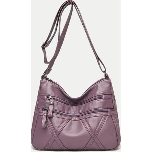 New Arrival Shoulder Bags for Women Vintage PU Leather Crossbody Bag Large Capacity mama Shopping Purse Female Casual Handbag