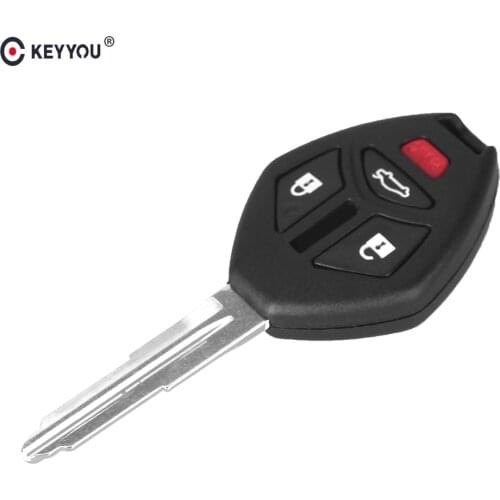 KEYYOU 10 pcs/lot 3 Buttons Remote Key Shell Fob For Mitsubishi Endeavor Outlander 2016 Car Key Case Cover