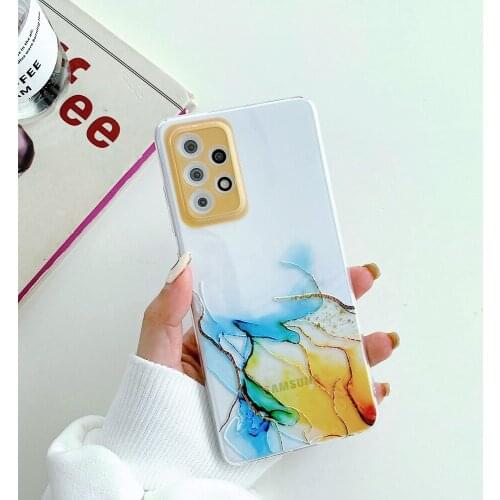 Watercolor Painting Phone Case For Samsung Galaxy A22 A82 A52 A72 A32 A12 5G Cover Soft TPU Covers For Samsung S21 Ultra Plus FE