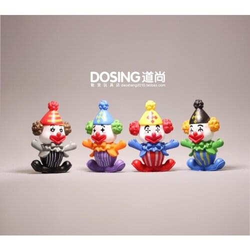 Anime Figure joker Model Ornaments Circus clown funny comedy character Fairy Garden Miniature Decor Action Figures Figurine Toys