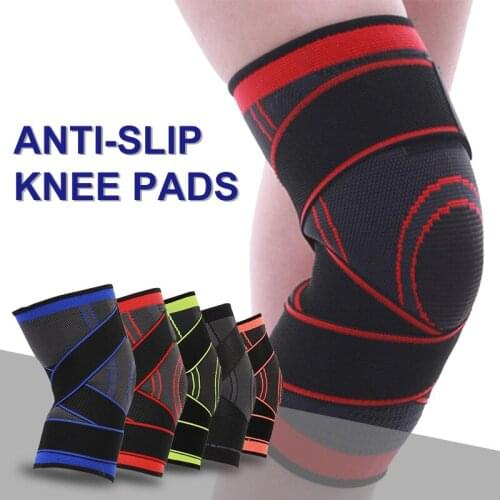 CHAOBA Outdoor Elastic Compression Non-slip Knee Pads Nylon Breathable Winding Protective Gear Outdoor Sports Protection