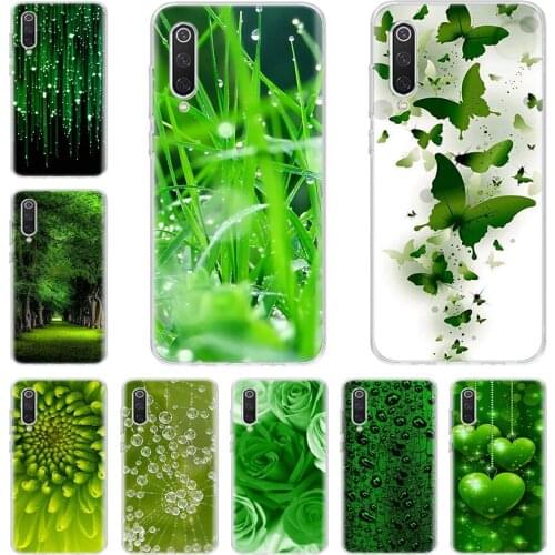 Beautiful Emerald Green GlitterPhone Case For Xiaomi Redmi Note 10 9S 8T 9 8 7 6 5 Pro S2 9C 9A 8A 7A 6A 5A K30 K20 Cover