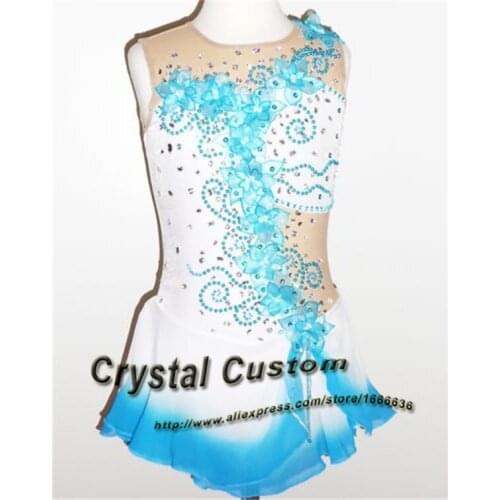 Hot Sales Ice Figure Skating Dress New Brand Girls Skating Dress Competition Custom DR3217