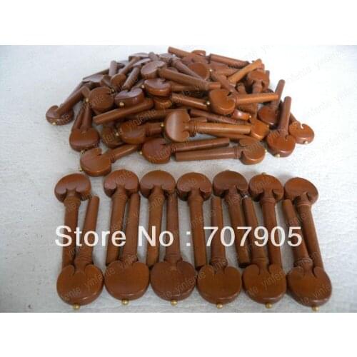 10set 4 string Violin Pegs Jujube Accessories Copper dot High quality 40 pieces pegs Free shipping