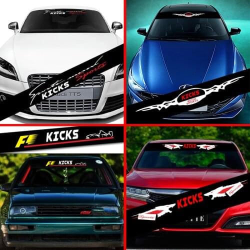For Nissan Kicks Car Front Rear Windshield Prevent Sunlight Reflection Stickers Decoration Decals Styling Parts Accessories