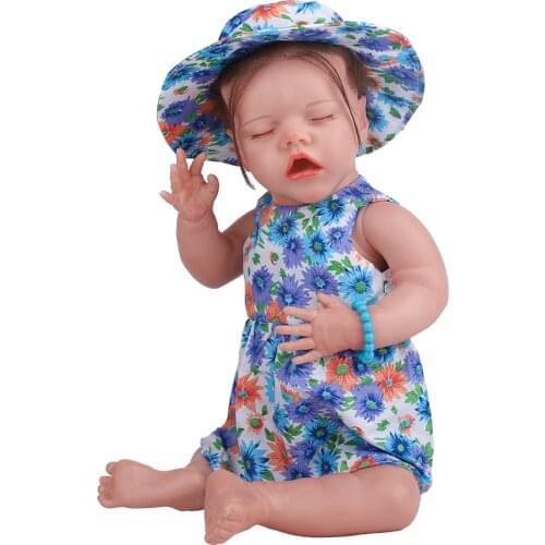 Full body soft silicone bebe doll reborn baby girl in the giraffe dress set Christmas Gift neborn baby